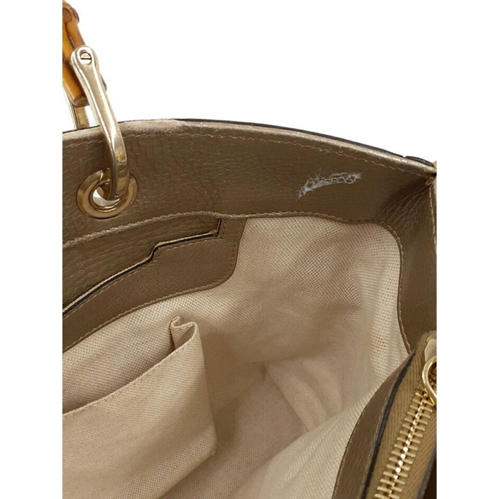 Gucci Shopper 2way Bamboo Leather Tote Bag - Picture 5 of 9